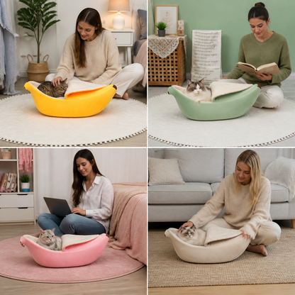 Banana Cat Bed