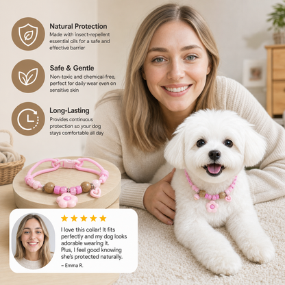 Cute Collar with Insect Repellent for Dogs