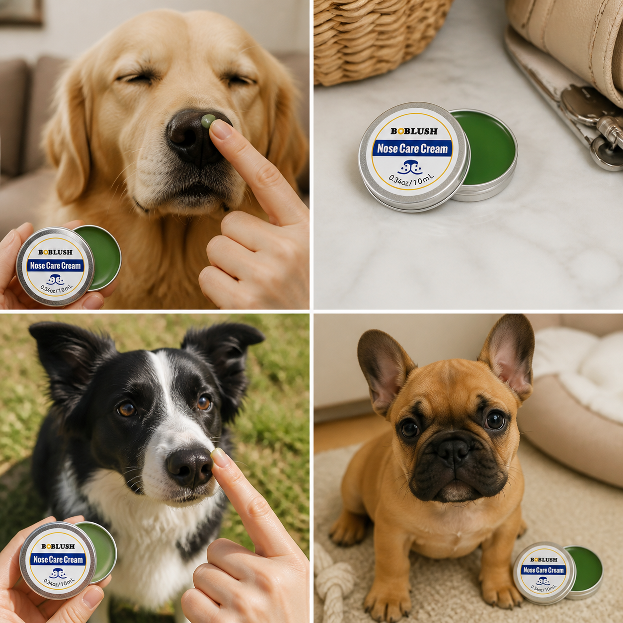 Care and protection cream for dog snouts