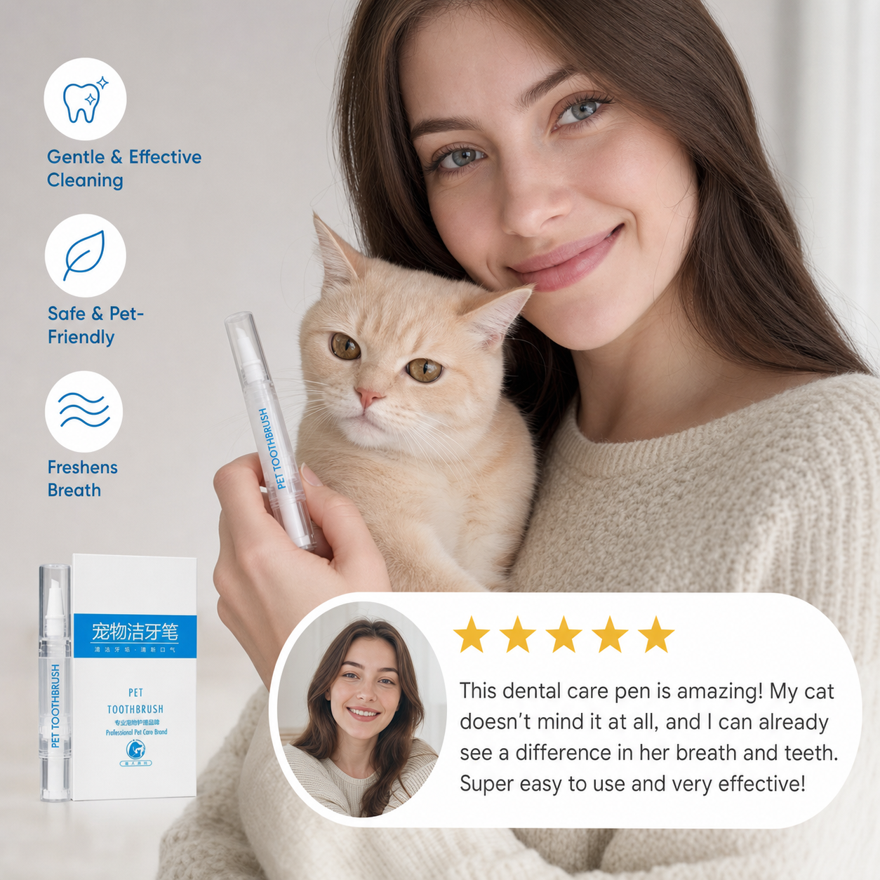 Dental Care Pen for Cats