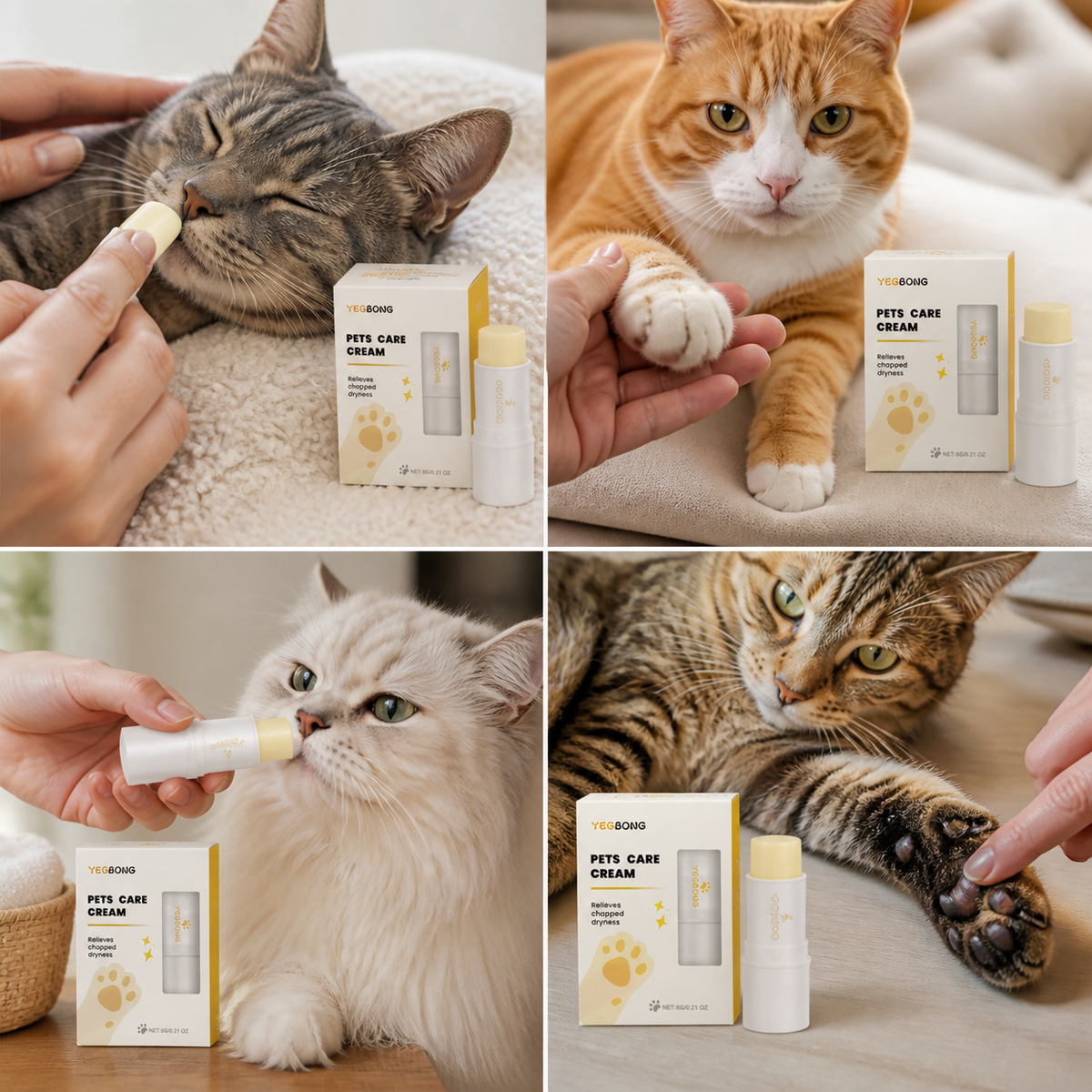 Nourishing and Protective Cat Ointment Stick for Paws and Nose