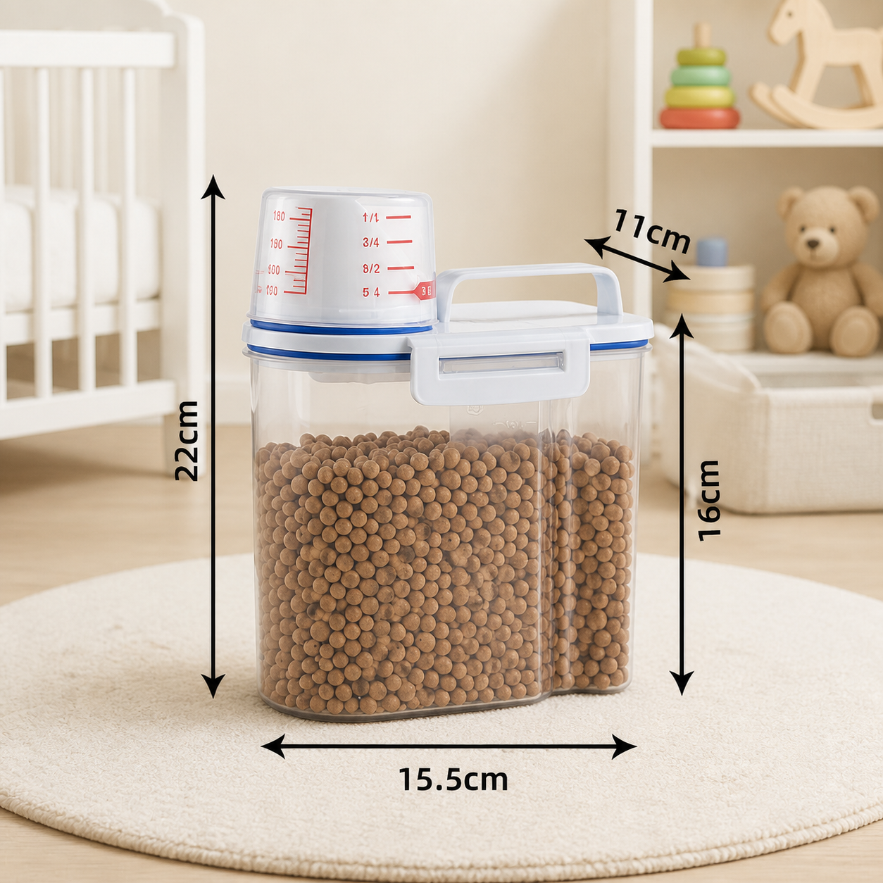 Pet Food Storage Container with Airtight Seal