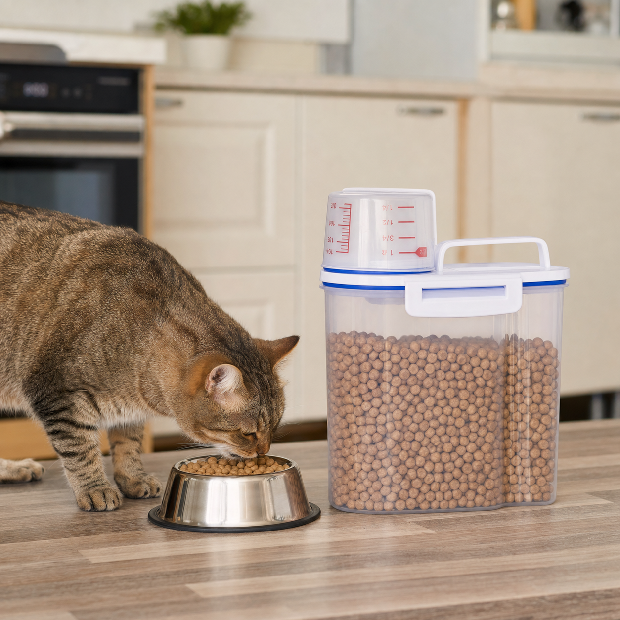 Pet Food Storage Container with Airtight Seal