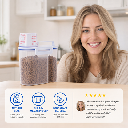 Pet Food Storage Container with Airtight Seal