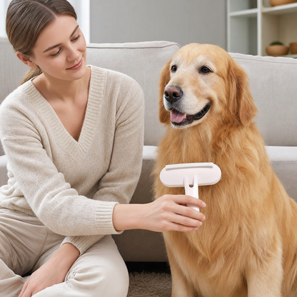 Pet Hair Brush Effortless Shedding Control & Grooming