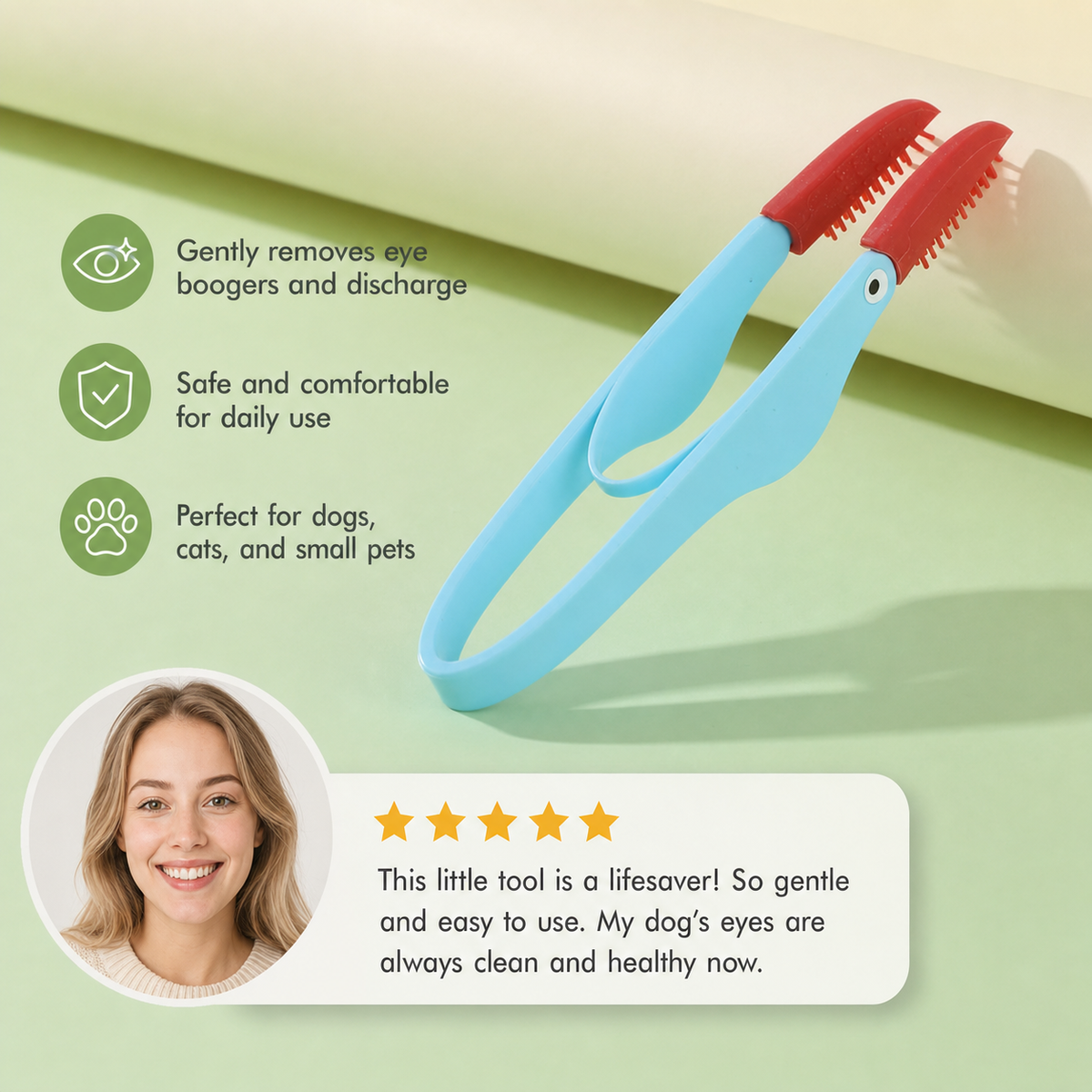 Pet Eye Comb: Gentle Care for Clean & Healthy Eyes