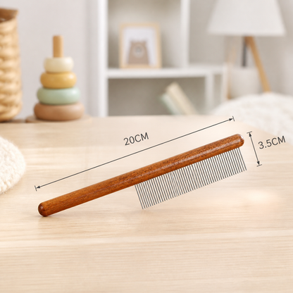 Premium Cat Comb: Stainless Steel Grooming for a Healthy Coat