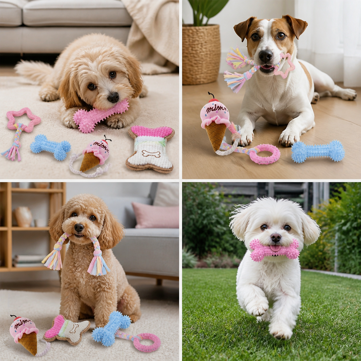 6pcs Set Puppy Bite Toys