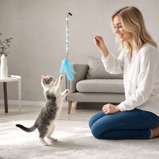 Feather Cat Toy Interactive
