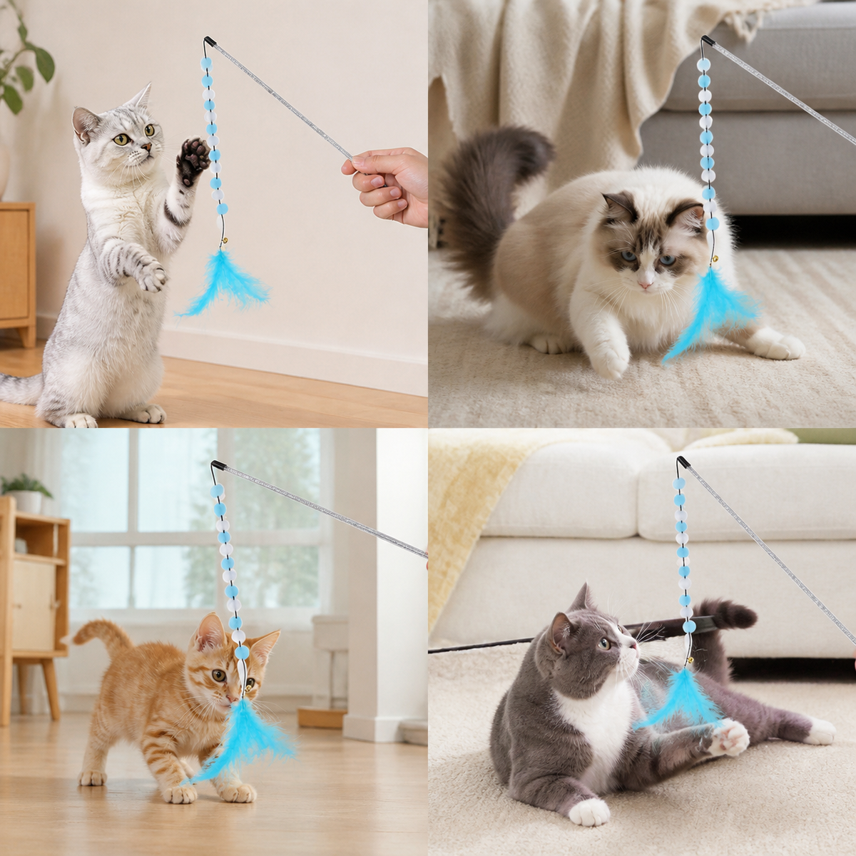 Feather Cat Toy Interactive
