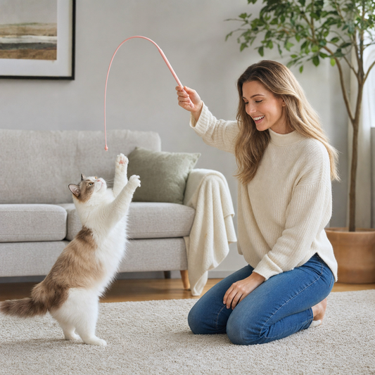 Cat Toy Wand Interactive