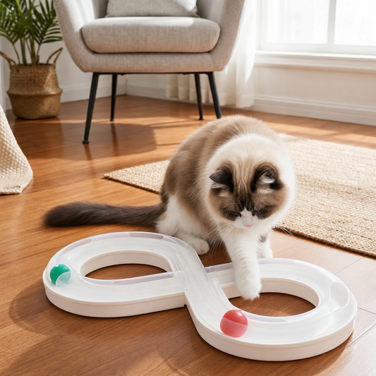 Interactive Cat Track Ball Toy