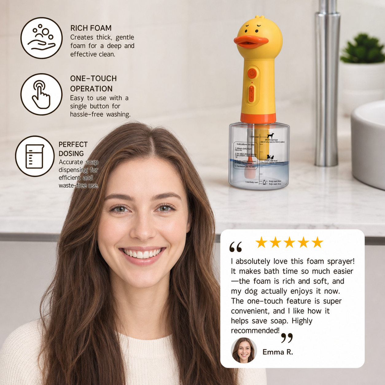 Automatic Duck Pet Foam Sprayer