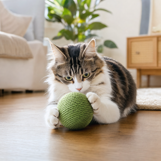 10CM Interactive Sisal Cat Scratching Ball
