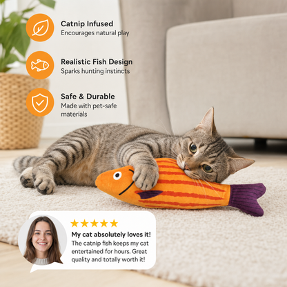 Cat Toy Catnip 3D Simulation Fish