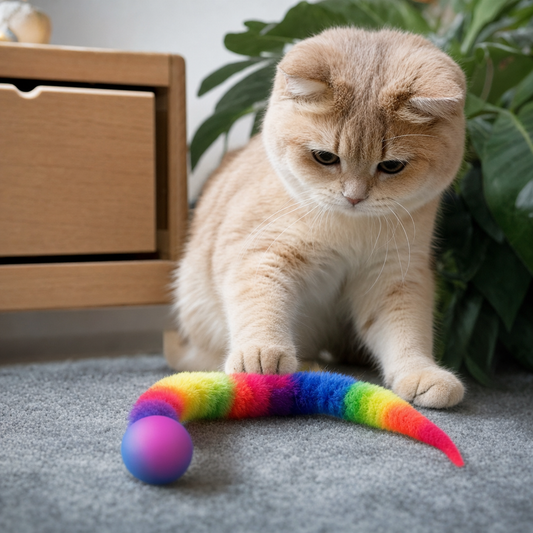 Tickle Cat Colorful bouncing ball