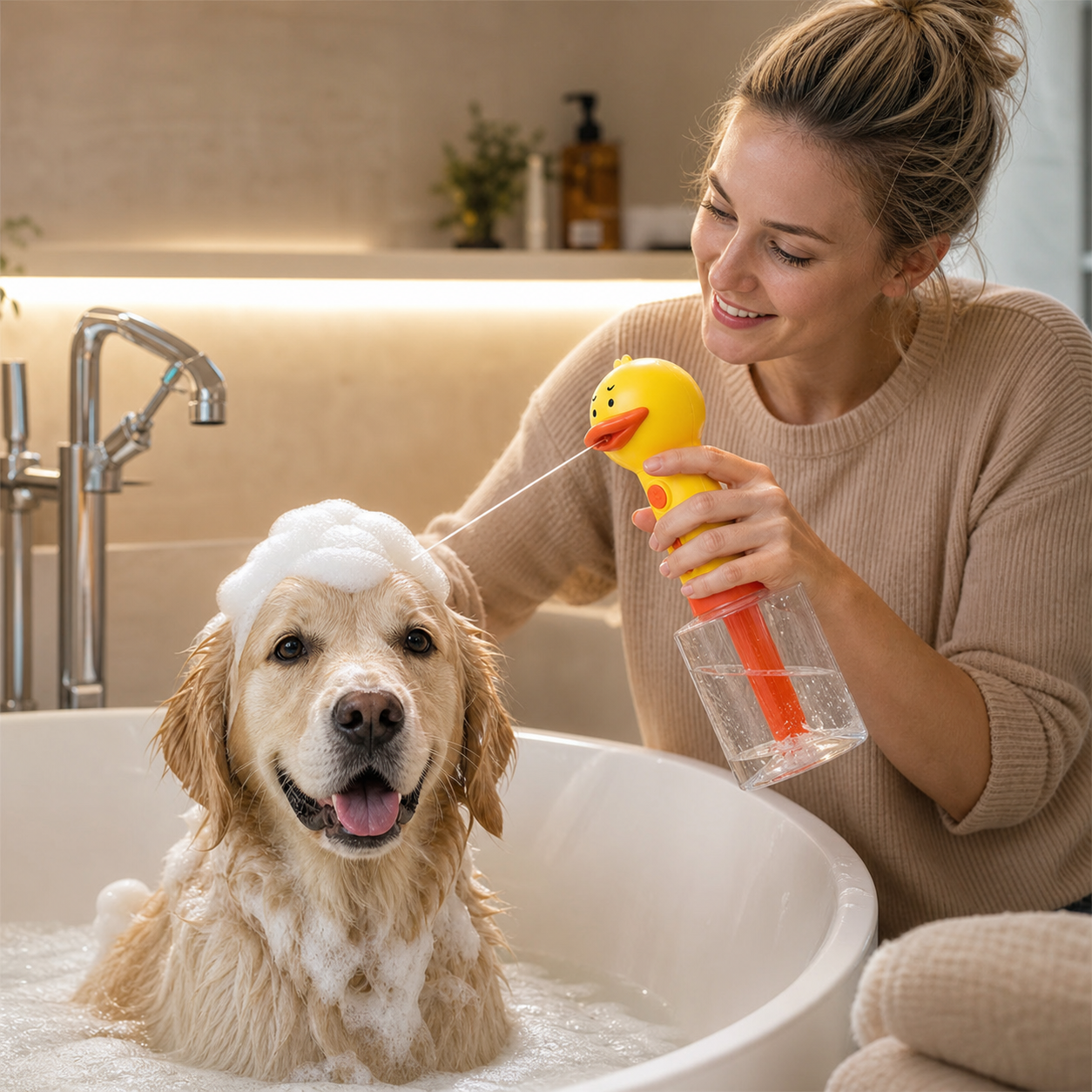 Automatic Duck Pet Foam Sprayer