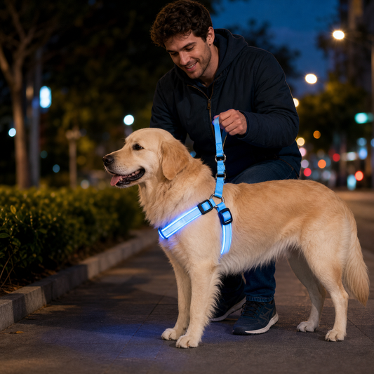 GlowSafe LED Dog Harness