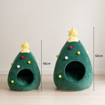 Cat Bed Christmas Tree – CozyTree Haven