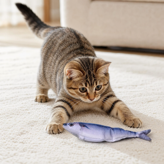 Interactive Wiggly Fish Cat Toy