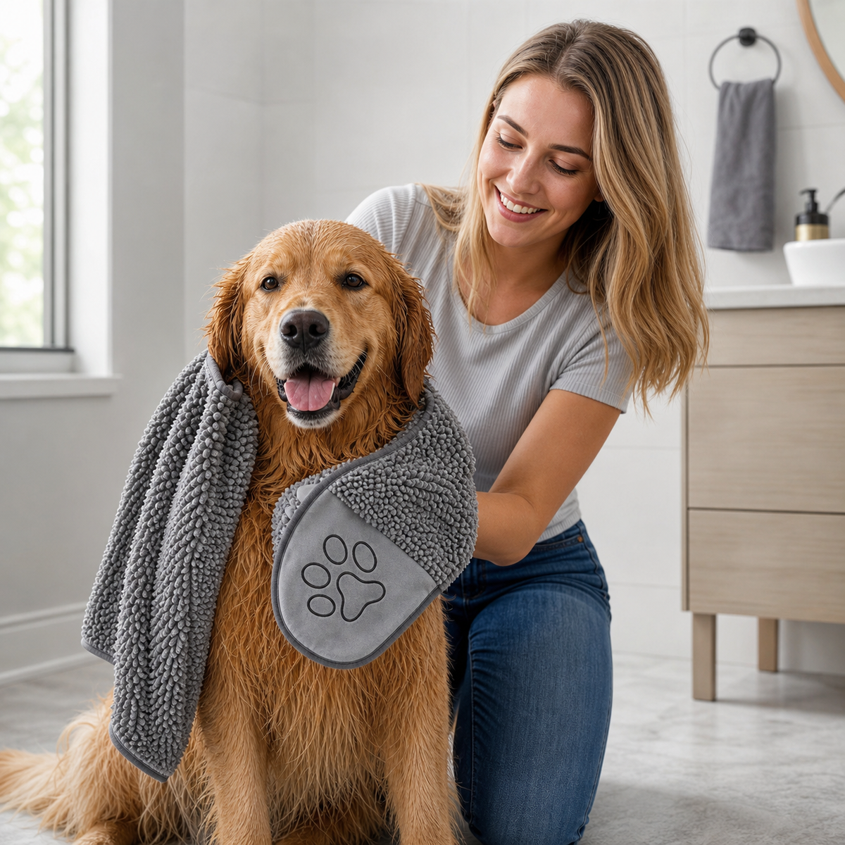 Ultra-Absorbent and Drying Microfibre Pet Towel
