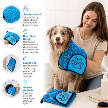 Ultra-Absorbent and Drying Microfibre Pet Towel