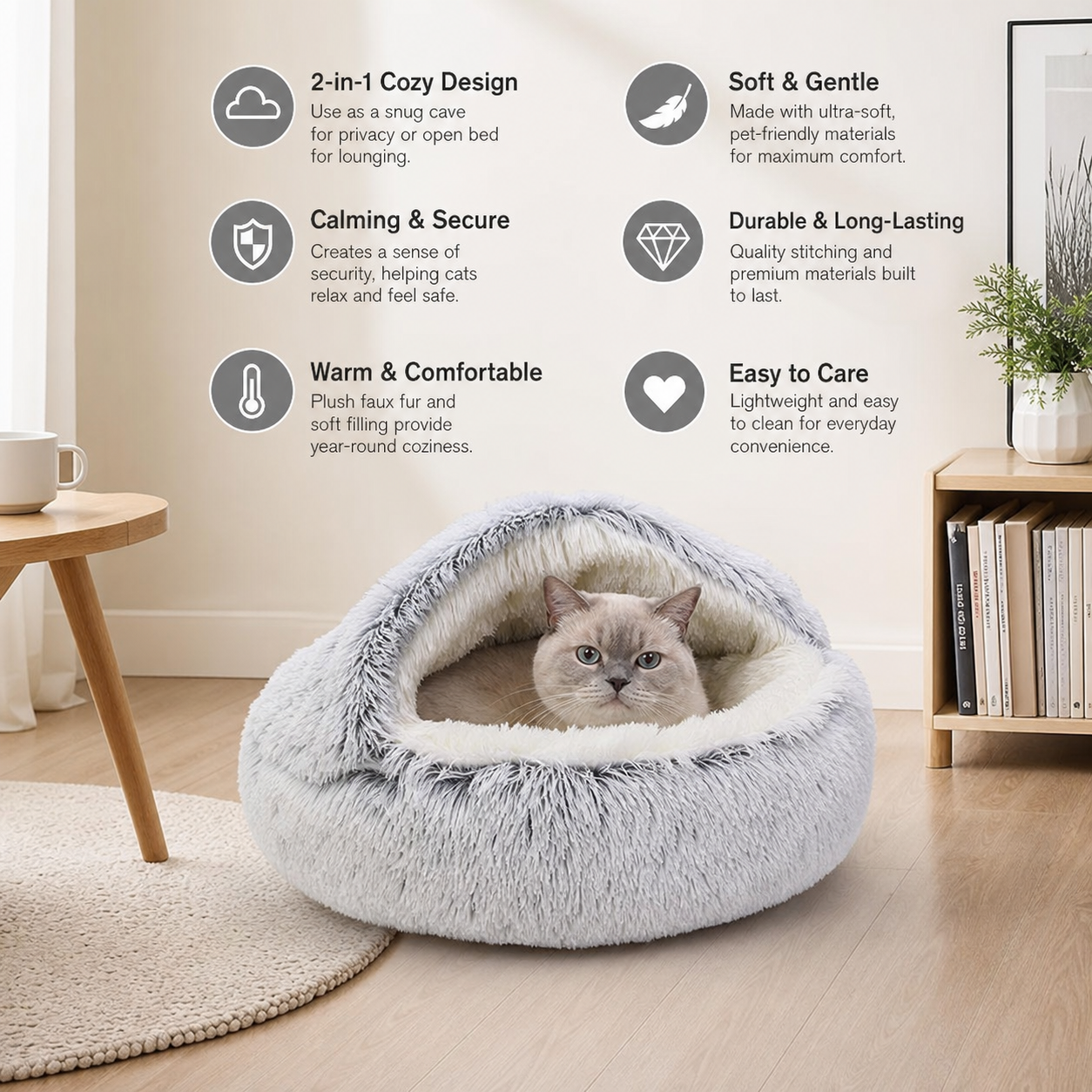 2in1 Cozy Cat Cave