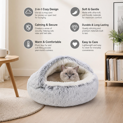 2in1 Cozy Cat Cave