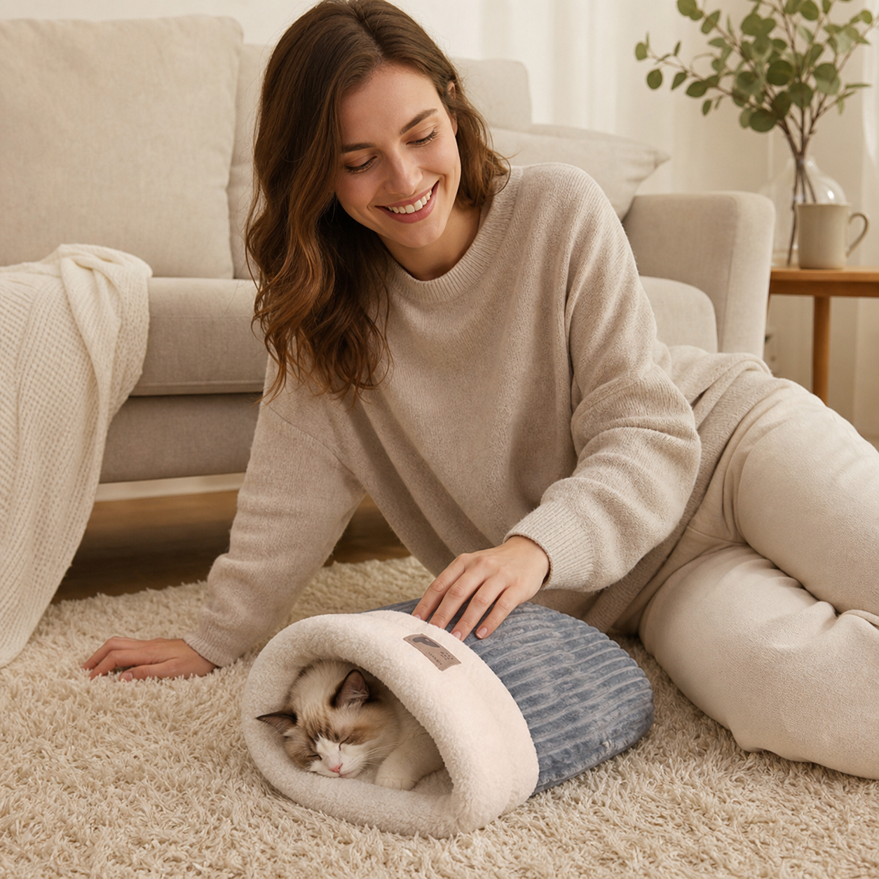 Cozy Cat Bed Sleeping Bag
