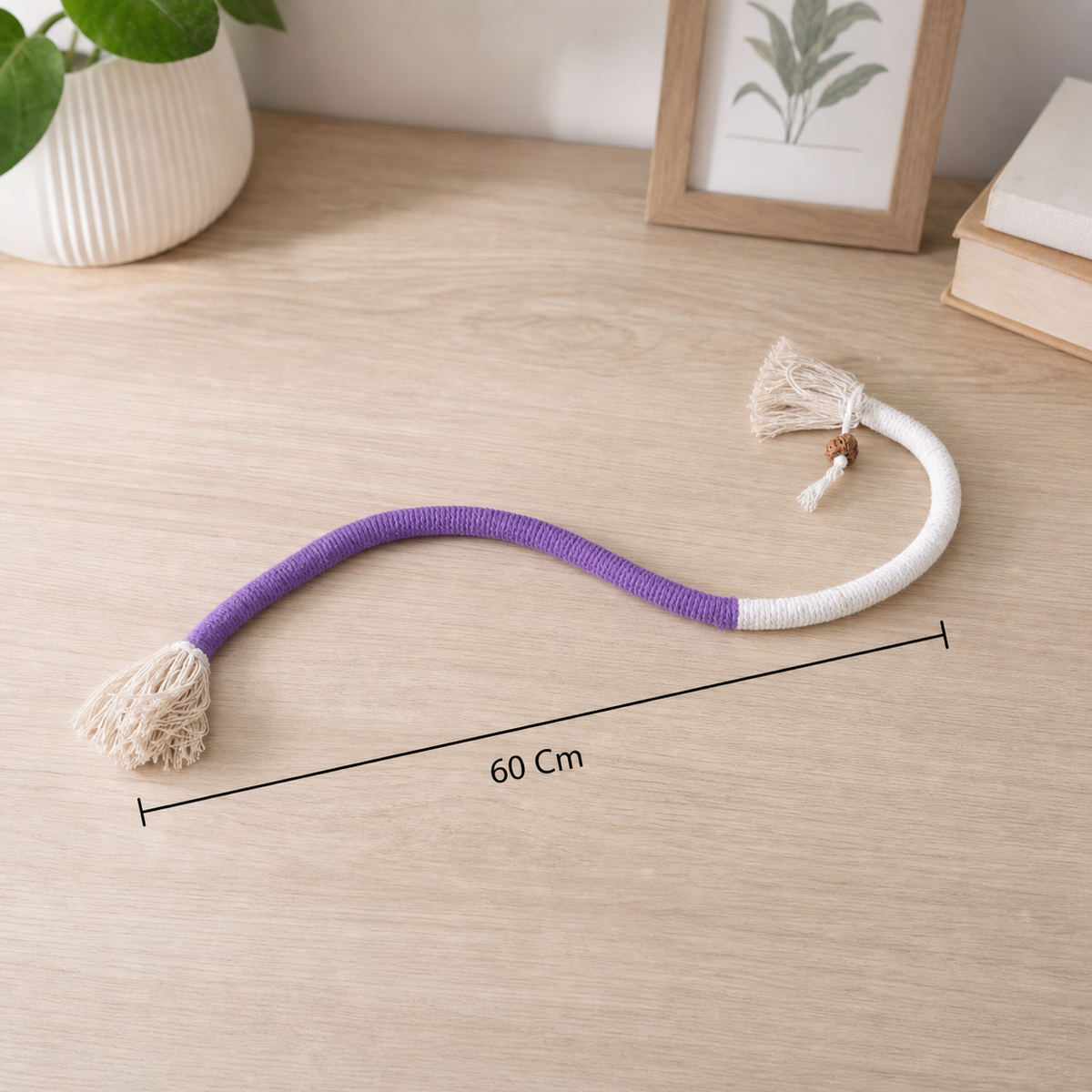 Natural cat chew rope – robust, promotes dental hygiene and reduces stress