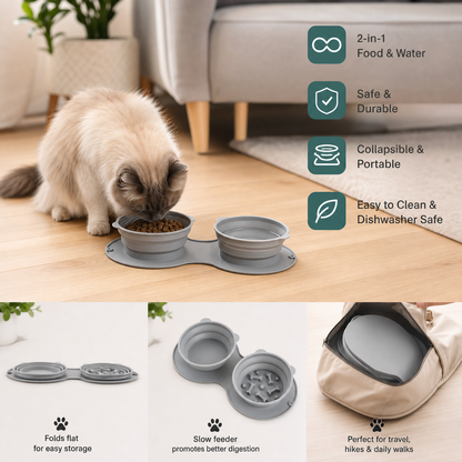 2-in-1 On-the-Go Food Bowl