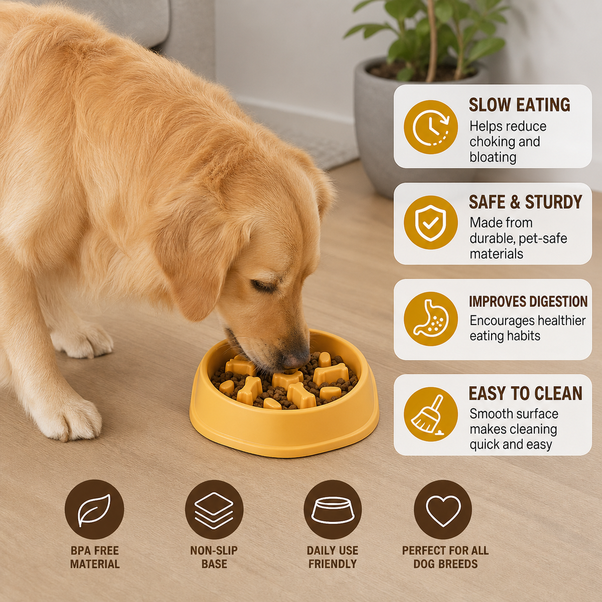 Slow Eating Feeding Station for Dogs