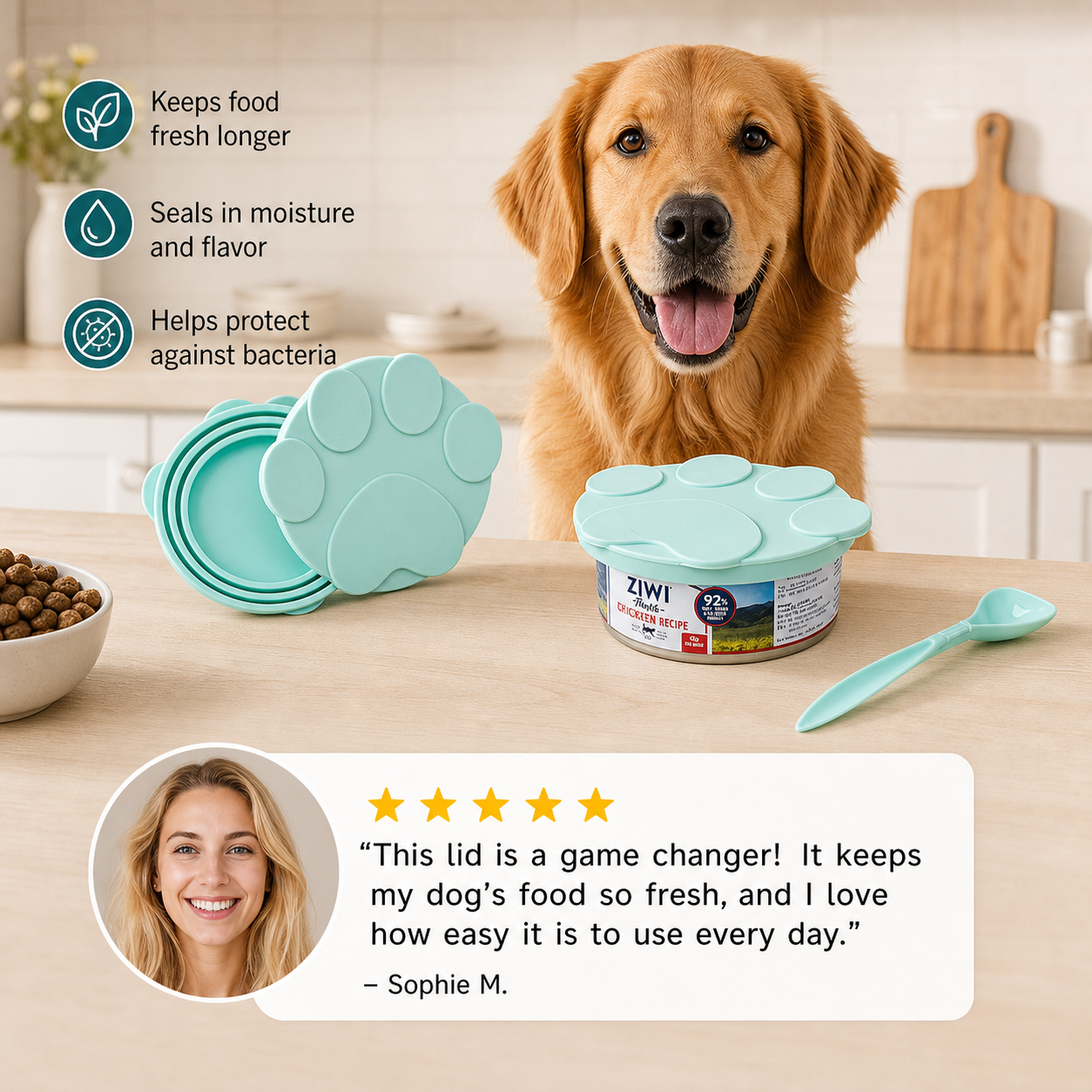 Freshness Lid for Pet Food