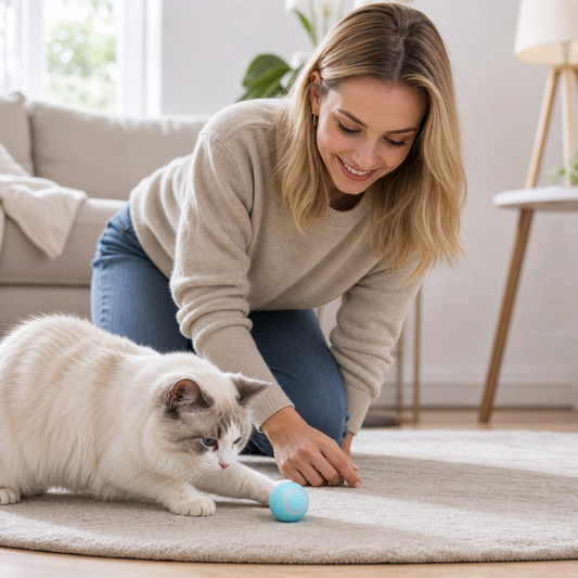 Interactive Cat Play Ball