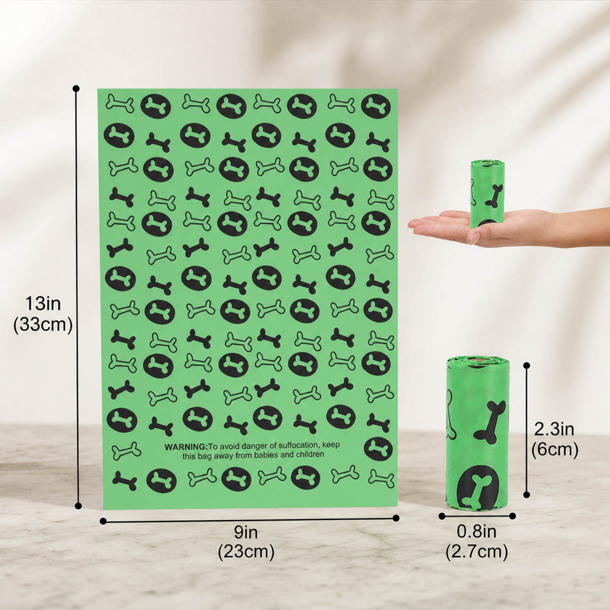 Eco-friendly Poop Bags with Convenient Dispenser