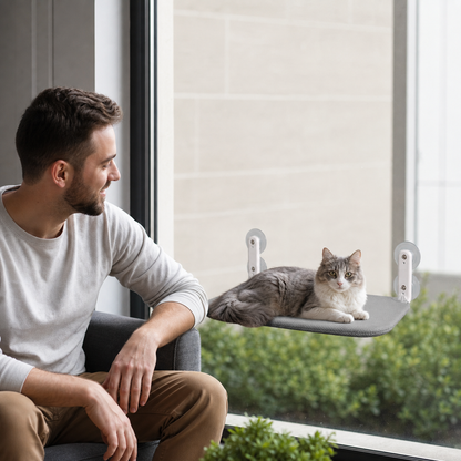 Foldable Suction Cup Hammock For Cats