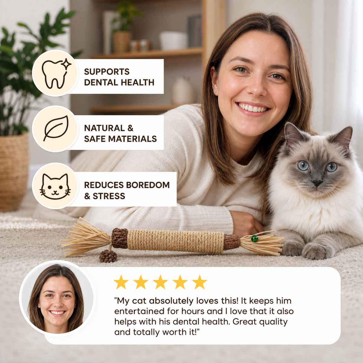 Cat Dental Cleaning Sticks