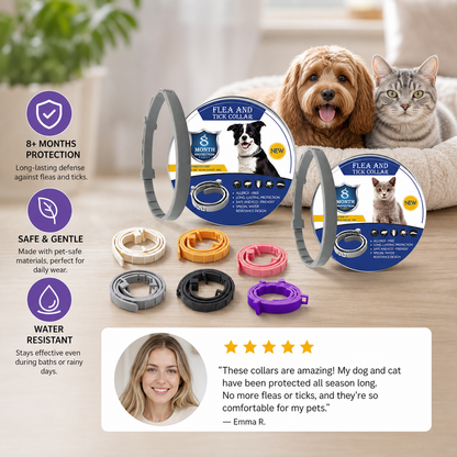 NaturalDefense - 8+ Months Protection against Ticks & Fleas