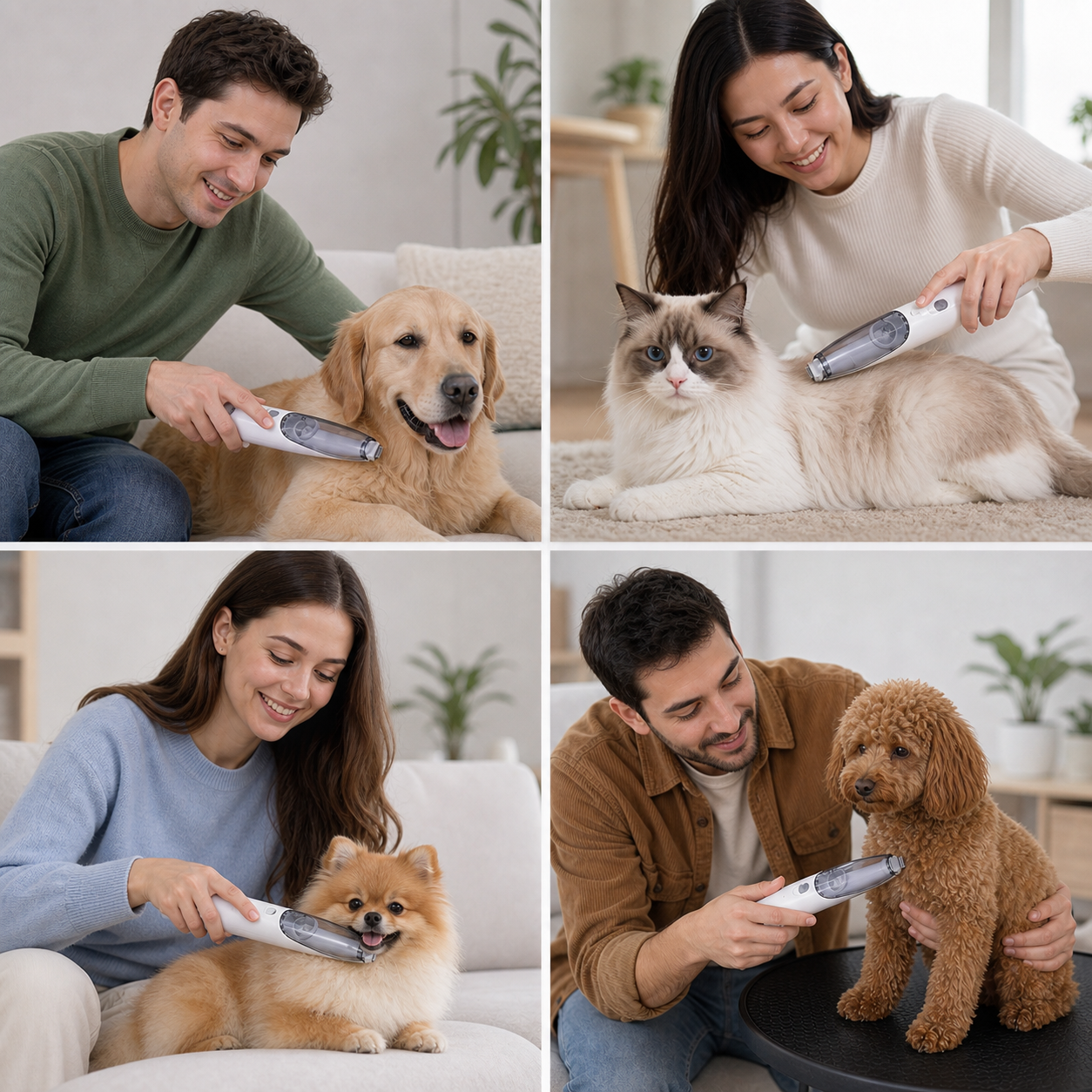 Silent Vacuum Pet Fur Trimming Device
