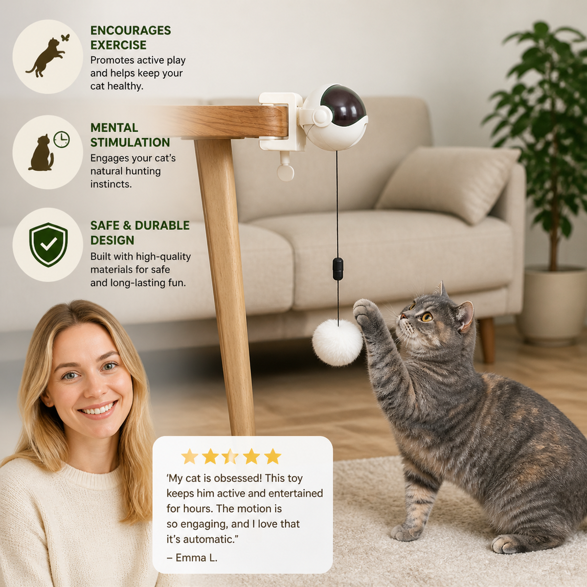 Lifting Ball Electric Motion Cat Toy
