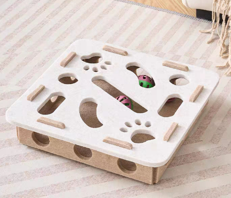Interactive Cat Puzzle Felt Box Toy