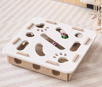 Interactive Cat Puzzle Felt Box Toy