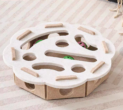 Interactive Cat Puzzle Felt Box Toy