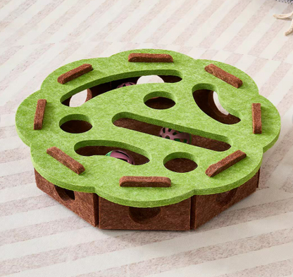 Interactive Cat Puzzle Felt Box Toy