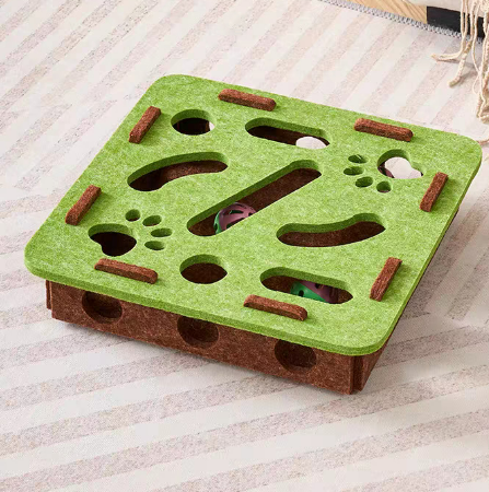 Interactive Cat Puzzle Felt Box Toy
