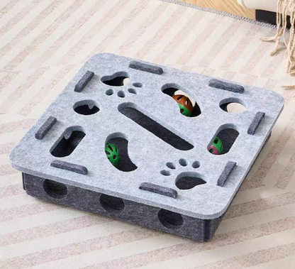 Interactive Cat Puzzle Felt Box Toy