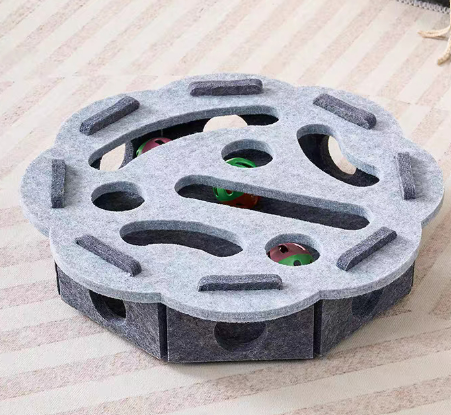 Interactive Cat Puzzle Felt Box Toy
