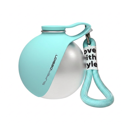 2-in-1 Dog Travel Water Bottle – Leakproof Stainless Steel Bottle with Silicone Bowl