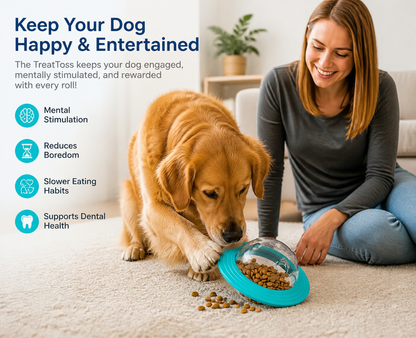 Interactive Dog Toy with Treat Dispenser – TreatToss