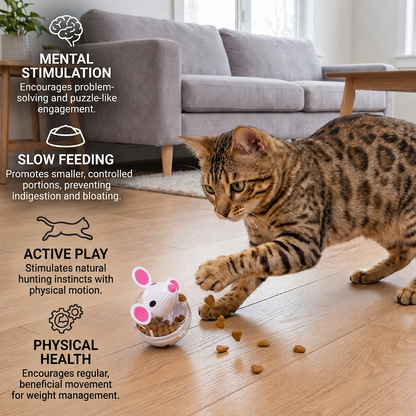 Cat Toy Mouse Food Rolling